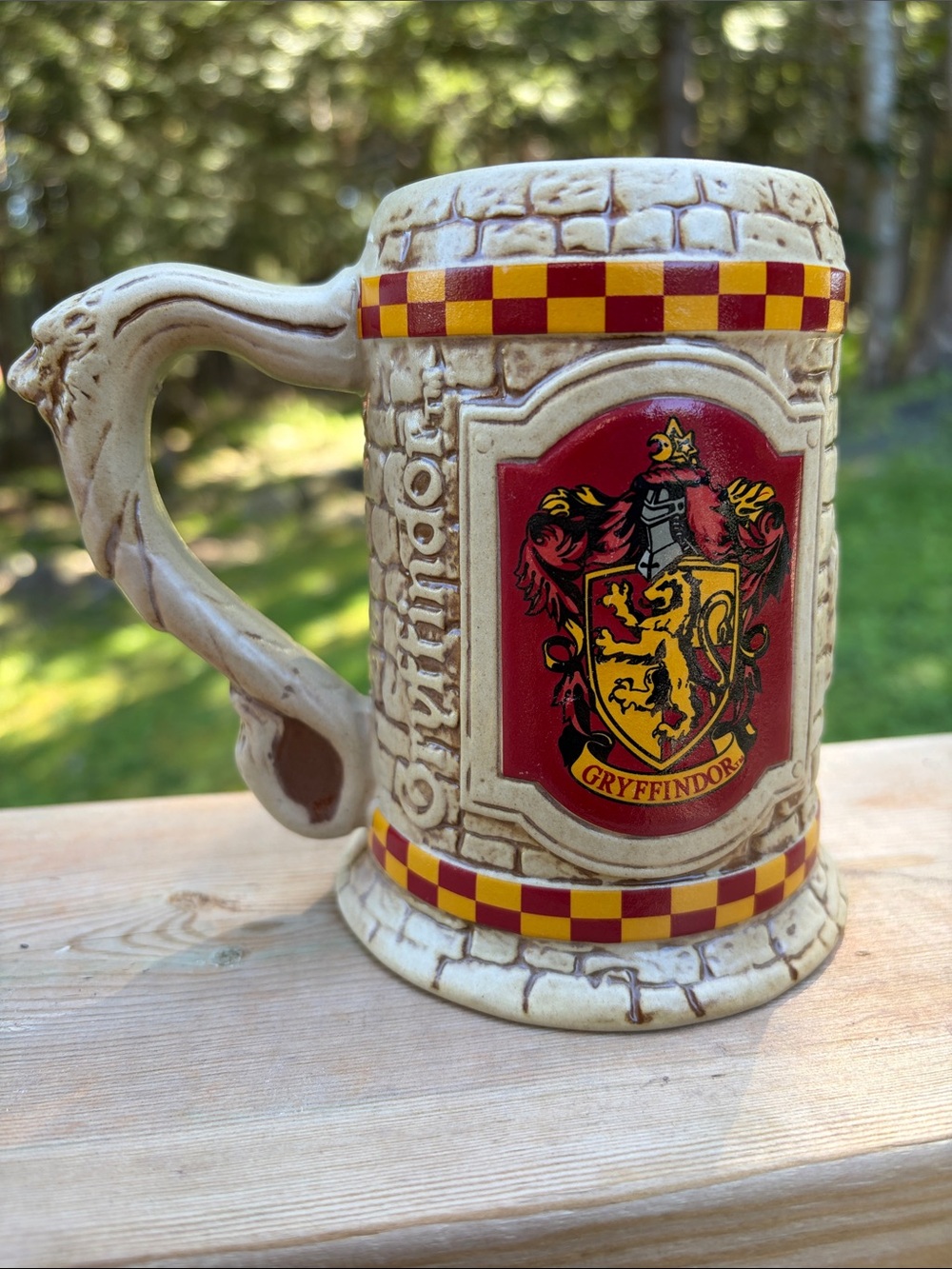 Universal Studios The Wizarding World Of Harry Potter Gryffindor Stein Mug 5.5”